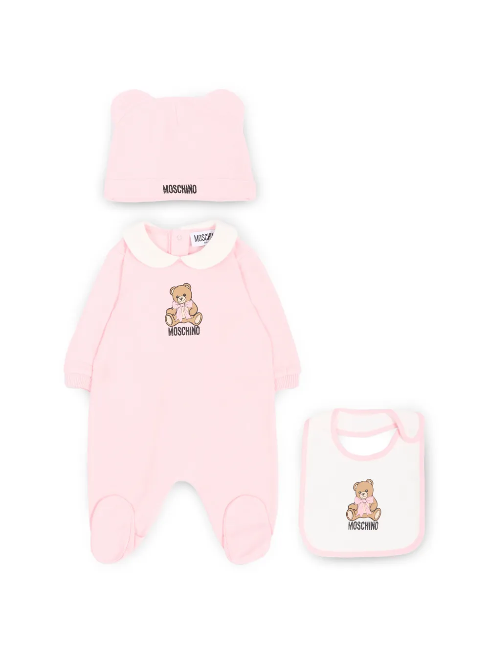 Moschino Kids Teddy Bear babywear set - Rosa