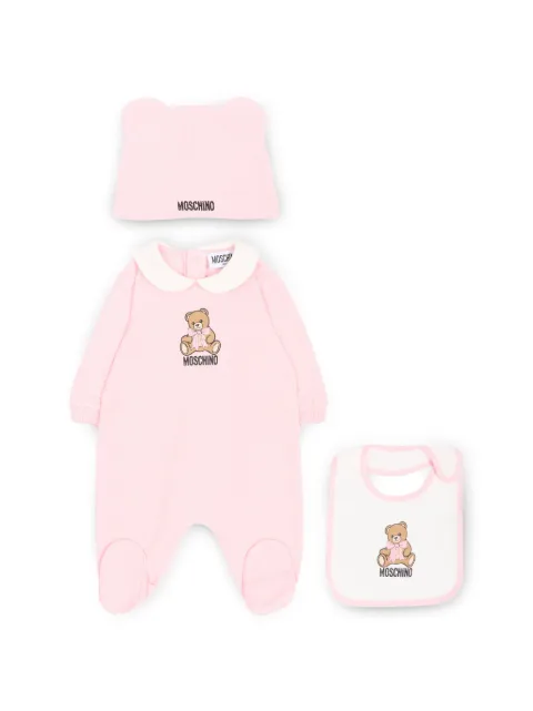 Moschino Kids Strampler-Set mit Teddy