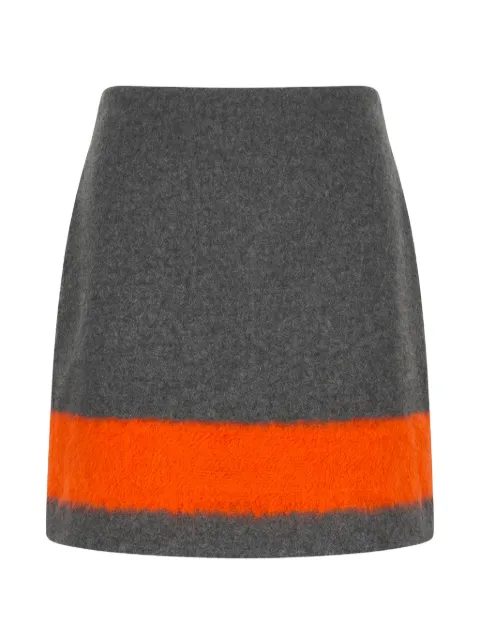 MSGM contrasting-stripe A-line mini skirt
