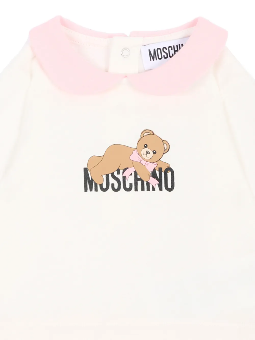 Moschino Kids Teddy Bear pyjama met print Wit