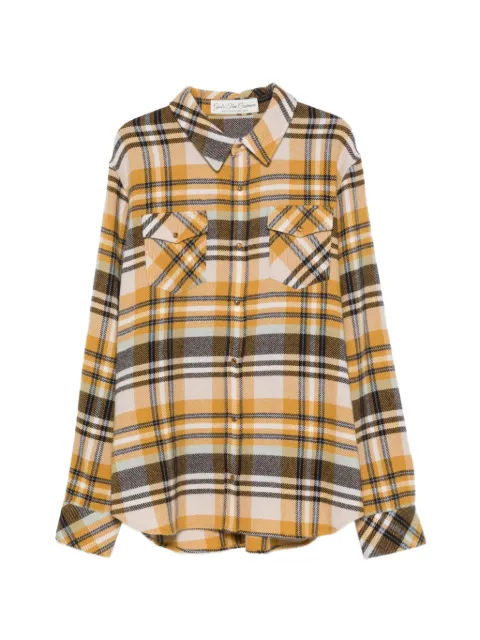 GOD'S TRUE CASHMERE camisa de cachemira con motivo de cuadros