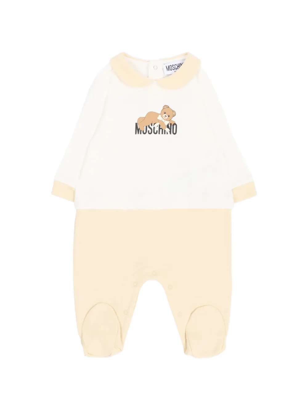 Moschino Kids Teddy Bear printed pajamas - Bianco