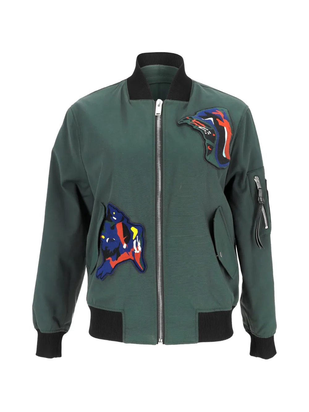 Proenza Schouler patched bomber jacket - Grün
