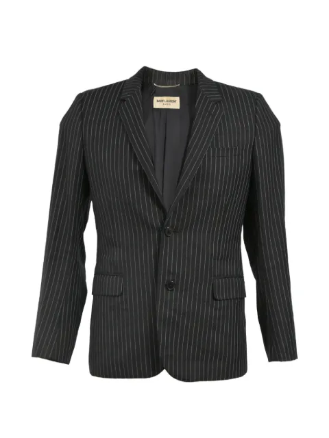 Saint Laurent Pre-Owned pinstripe single-breasted blazer