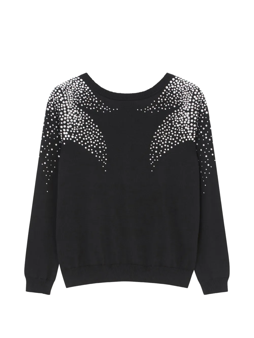 Ba&Sh pull flore rhinestone-embellished sweater - Schwarz