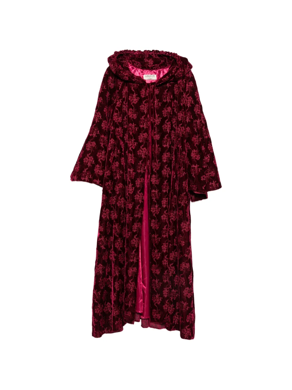 A.N.G.E.L.O. Vintage Cult 1980s floral-print hooded coat - Rot