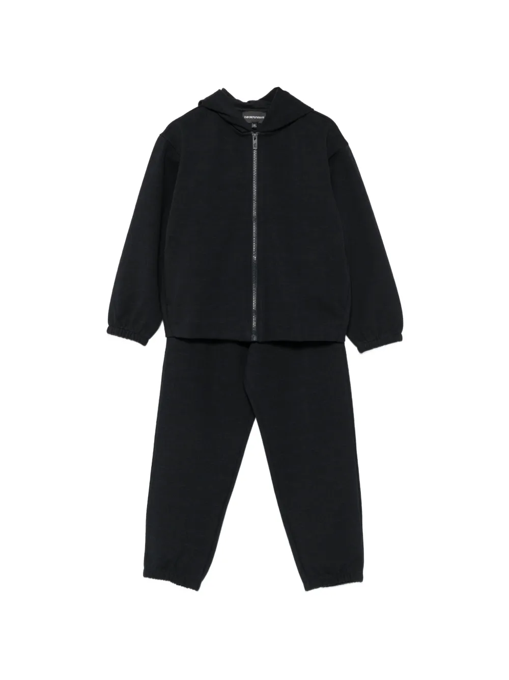 Emporio Armani Kids logo-pattern zip-up tracksuit - Blu