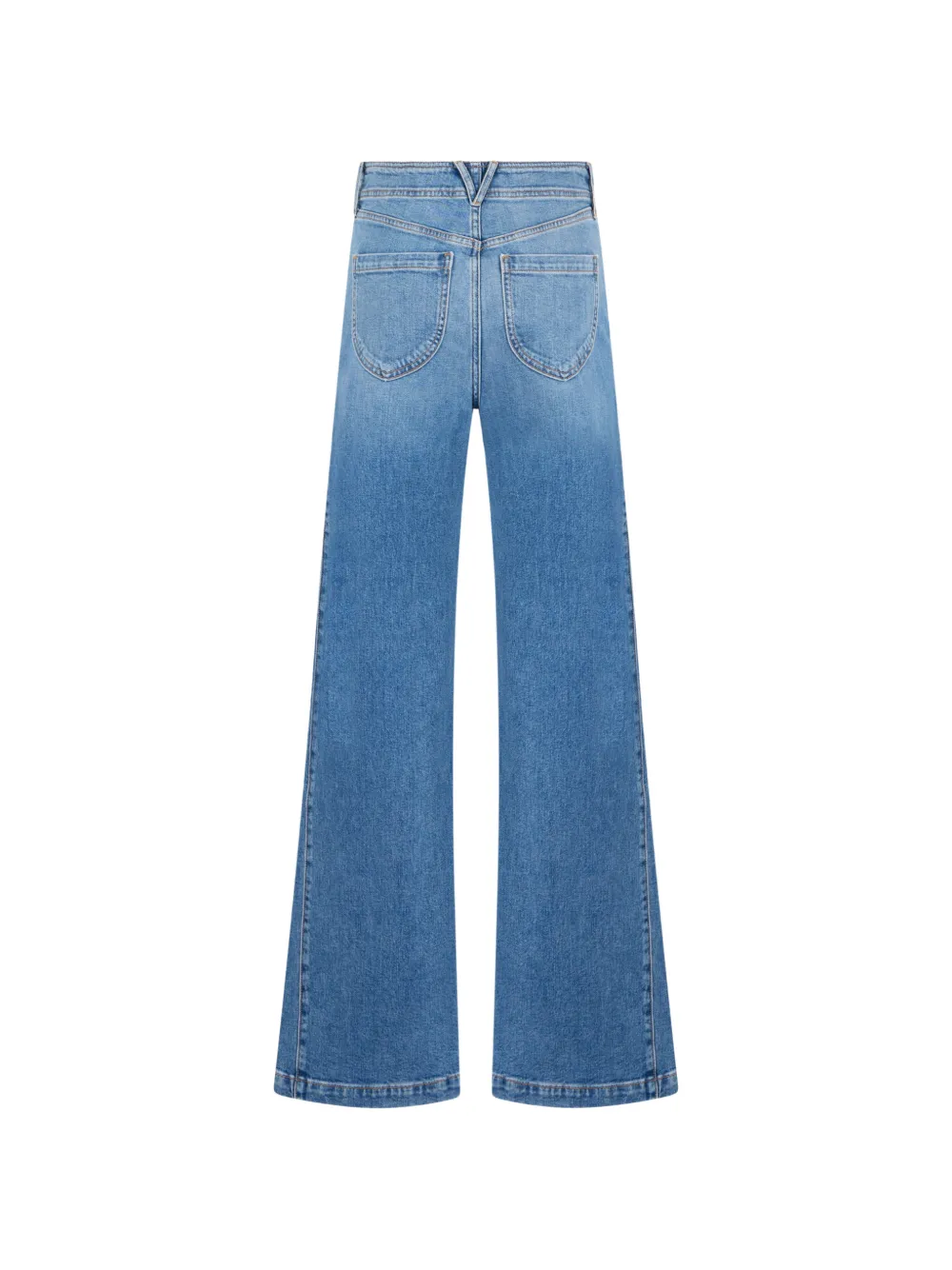 Veronica Beard Taylor Godet jeans met opgestikte zak en vlakken Blauw