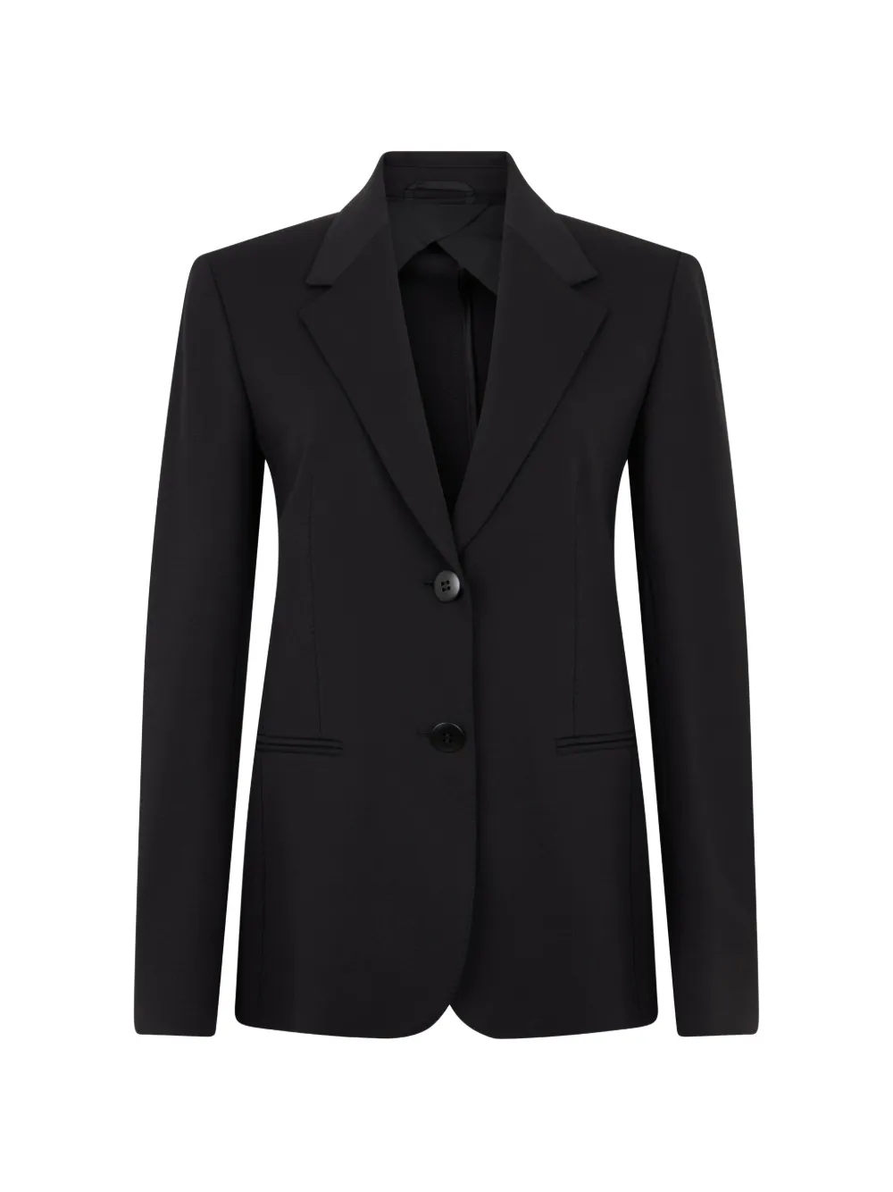 Max Mara single-breasted peaked-lapel blazer - Schwarz