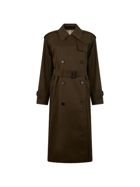 Burberry gabardina con doble botonadura y cinturón