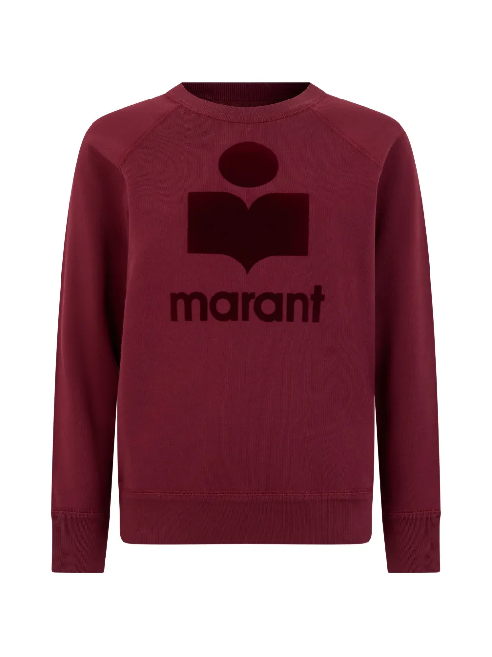 MARANT ÉTOILE logo-print raglan-sleeve sweater - Rot