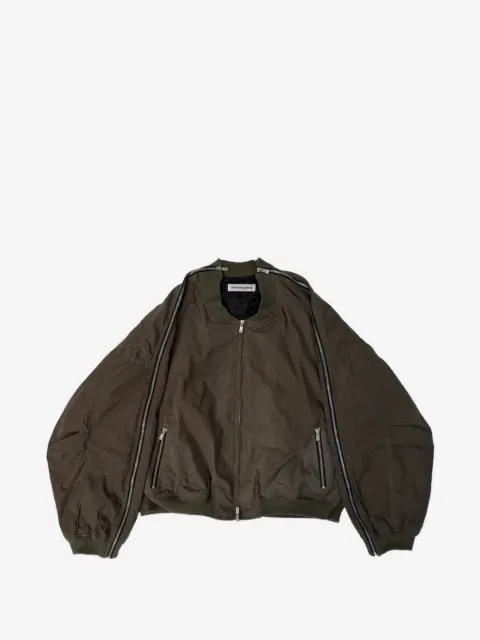 FFFPOSTALSERVICE MA-1 zip-detail bomber jacket