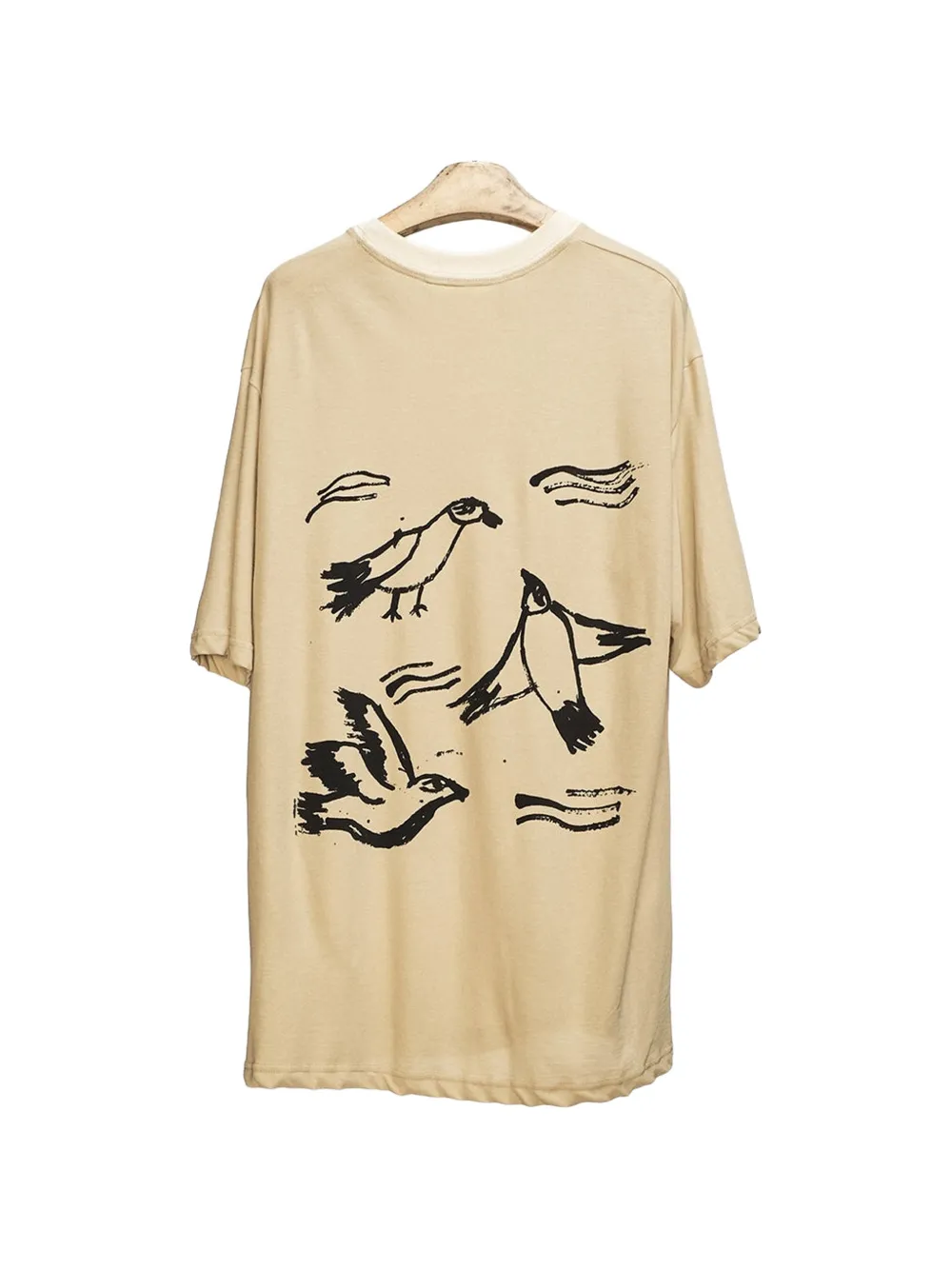 Song For The Mute Coordinates oversized T-shirt Beige