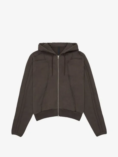 _J.L-A.L_  Plio woven-trim hoodie