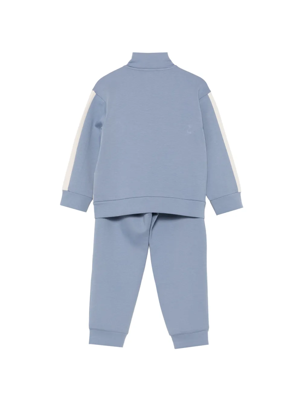 Emporio Armani Kids Trainingspak met vlakken en logoplakkaat Blauw