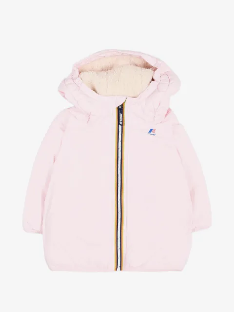 K Way Kids E. Le Vrai 4.0 Claudine Orsetto hooded padded jacket