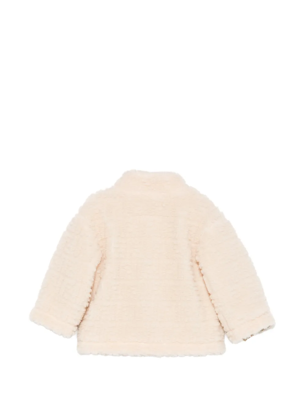 Fendi Kids Teddy jack met logo-patch Beige
