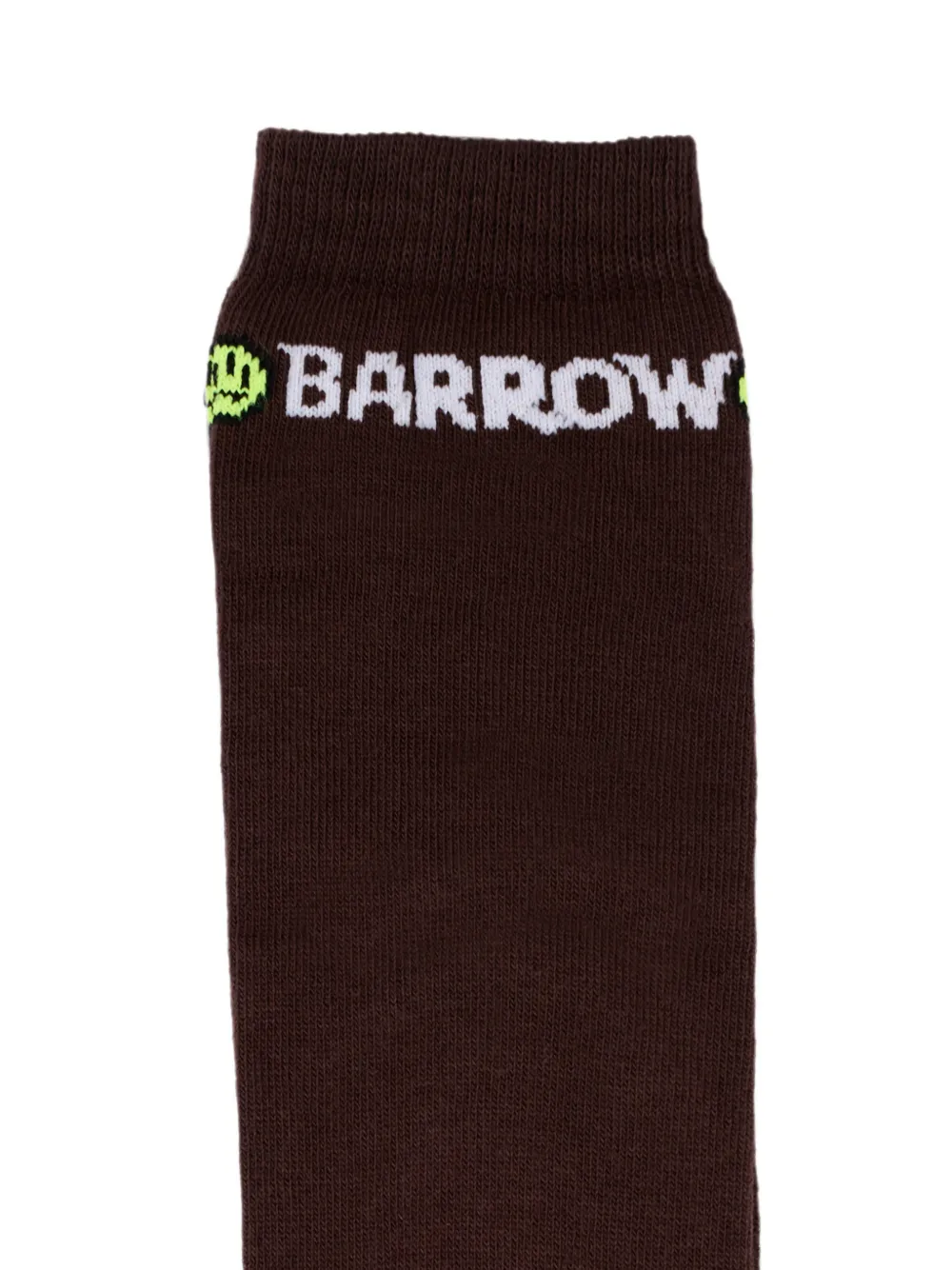 Barrow kids Sokken met logo-intarsia en geribbelde afwerking Bruin