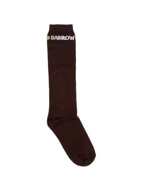 Barrow kids logo-intarsia ribbed-trim socks