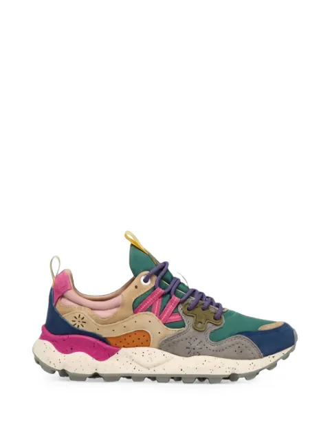 FLOWER MOUNTAIN perforated low-top sneakers