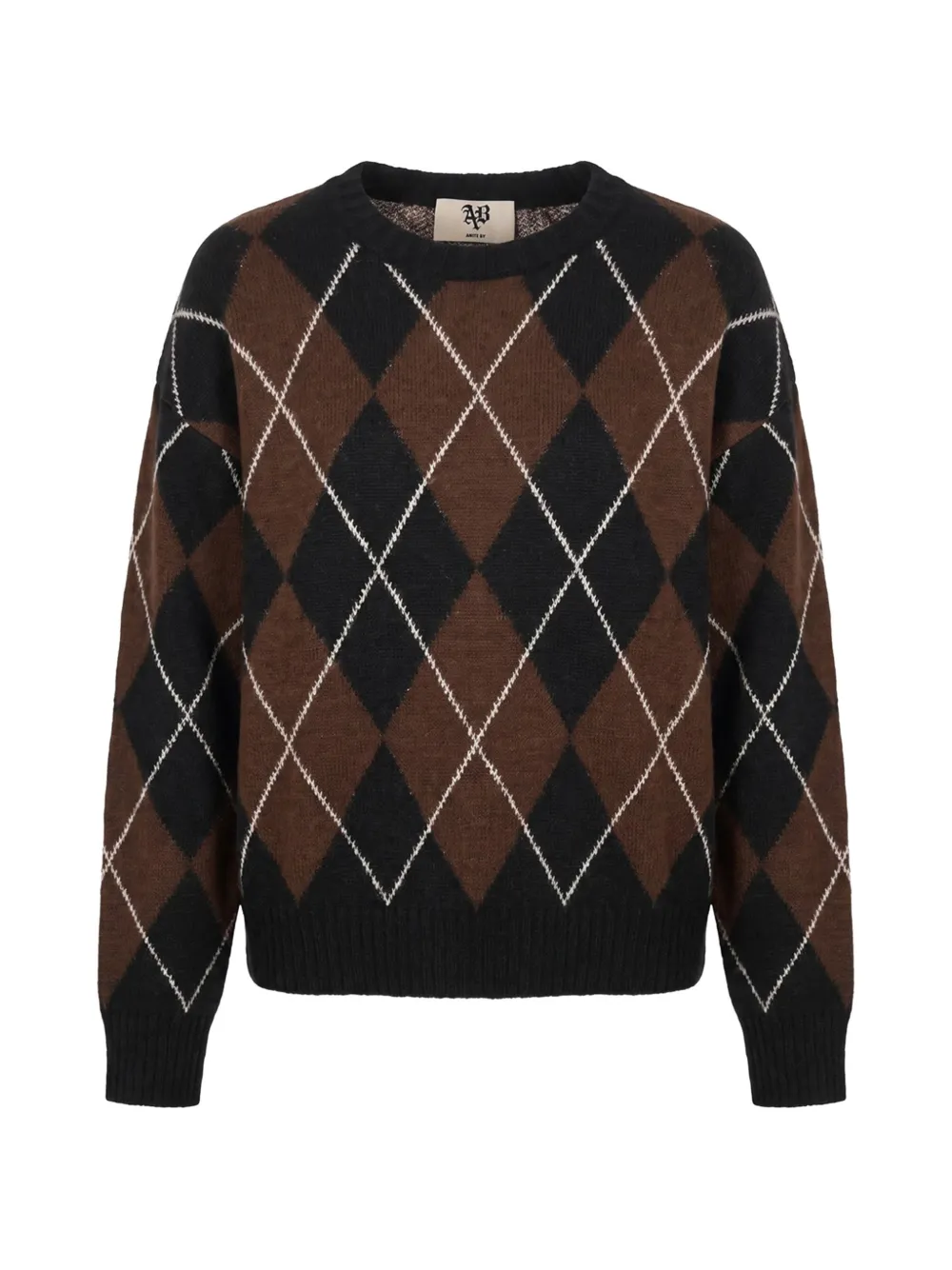 Aniye By Rebby argyle-knit sweater - Nero