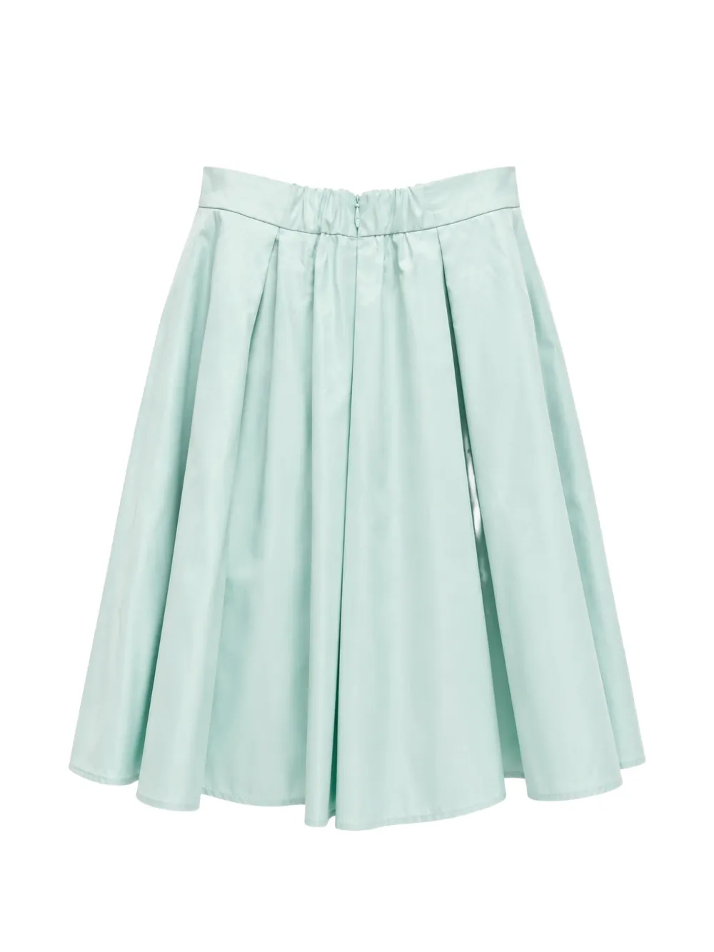 Elisabetta Franchi La Mia Bambina Geplooide rok verfraaid met logo Groen