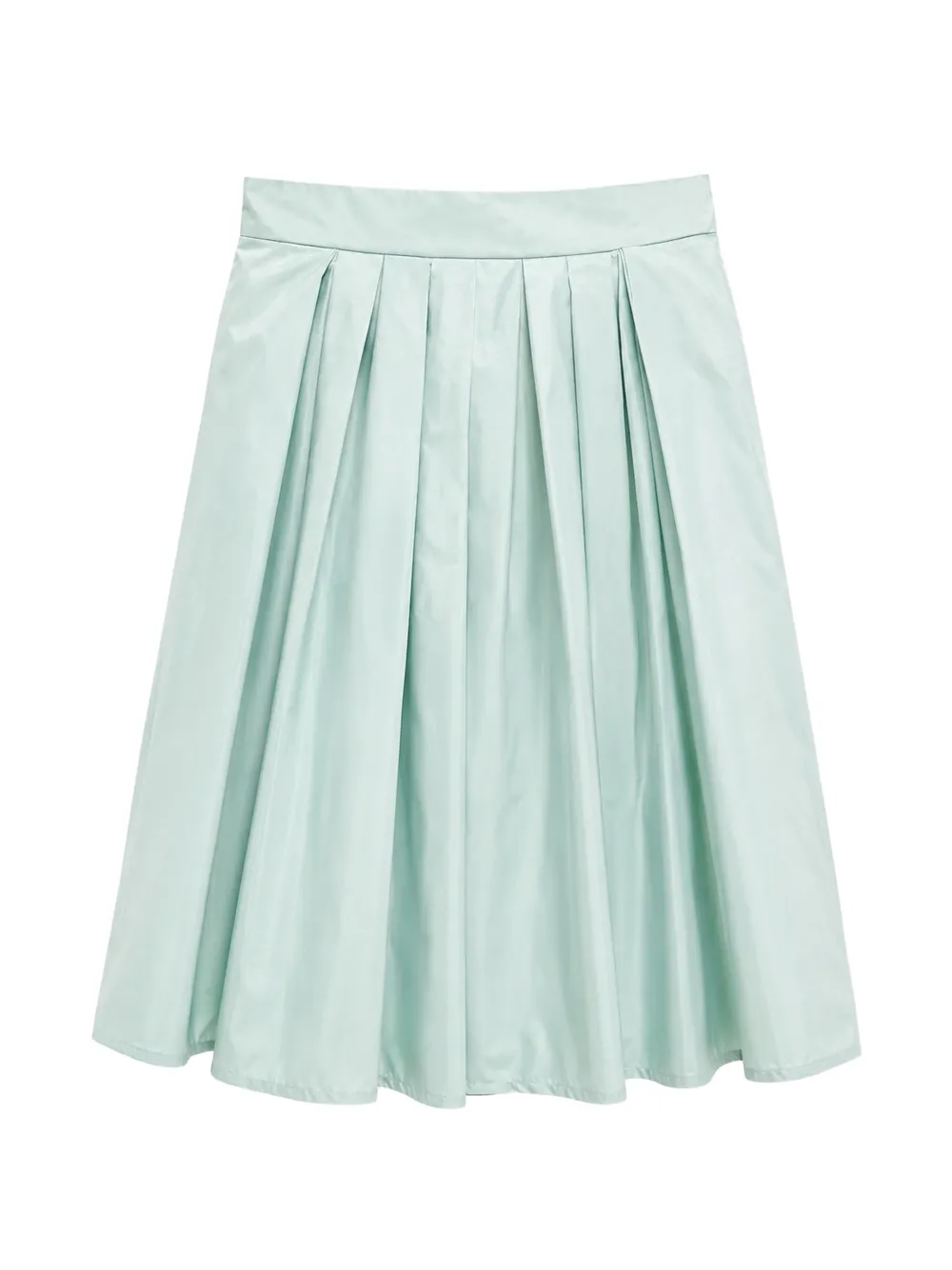 Elisabetta Franchi La Mia Bambina pleated logo-embellished skirt - Verde