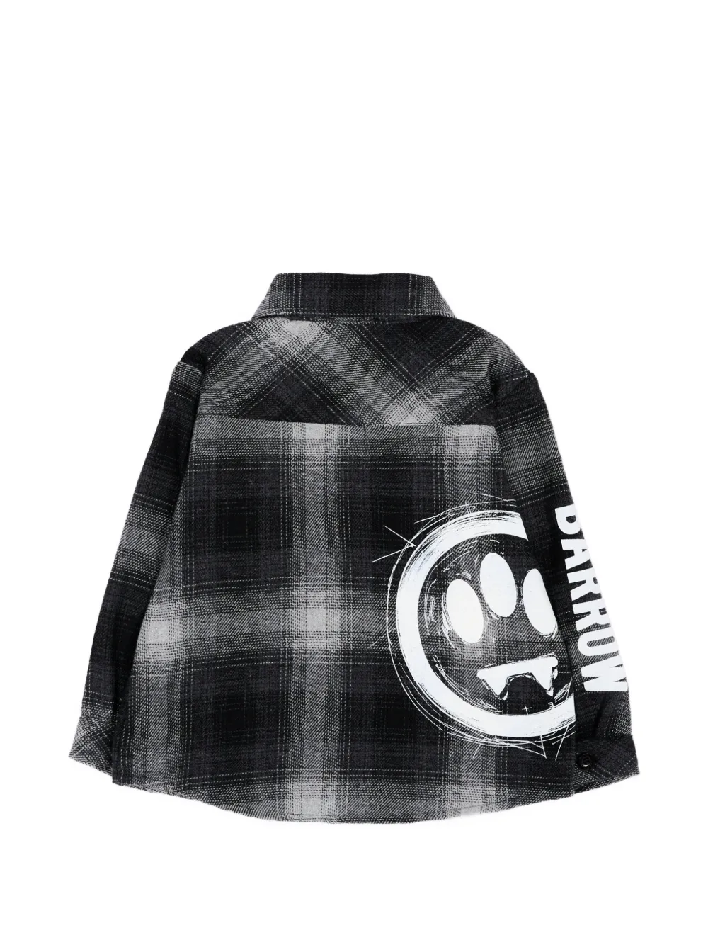 Barrow kids Geruit shirt met logoprint Zwart