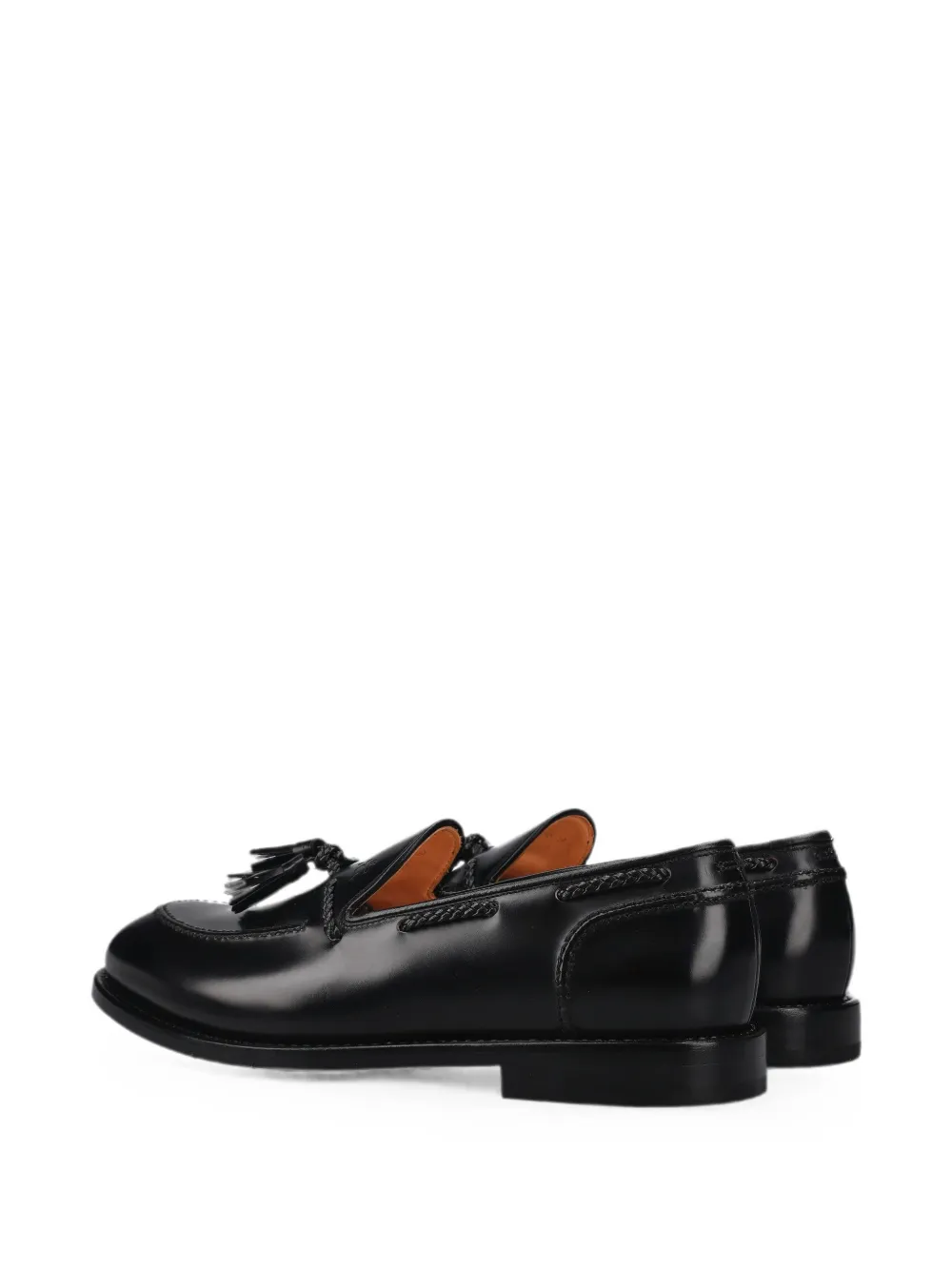 Premiata Loafers met kwastje en gevlochten detail Zwart