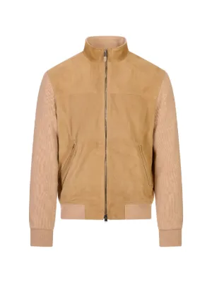 Polo Ralph Lauren ジップアップ スエードジャケット | ニュートラル