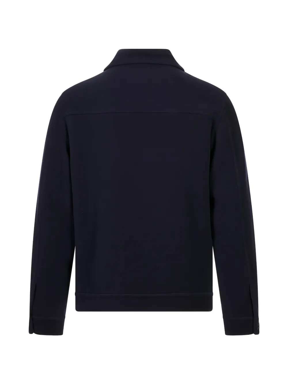 Fedeli Jack met rits en kraag Blauw