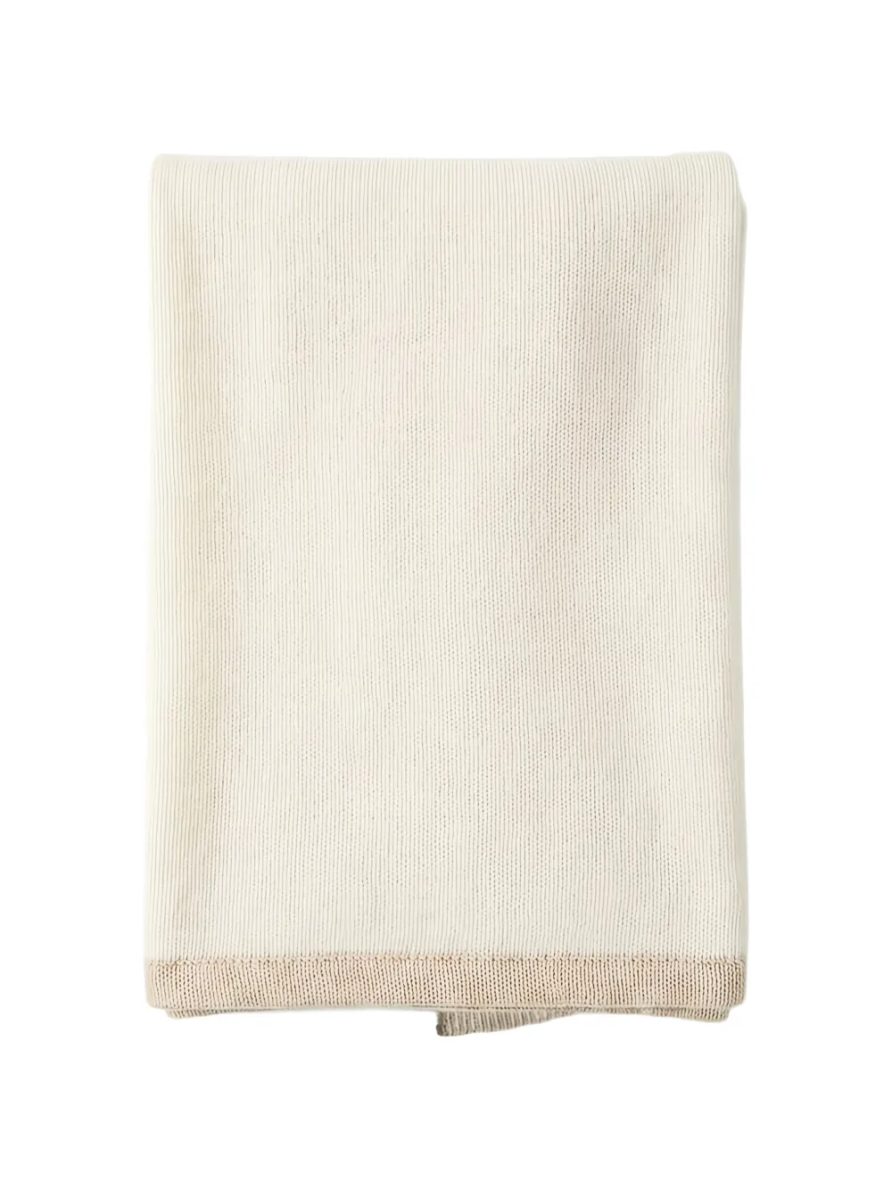 Fedeli two-tone knitted scarf
