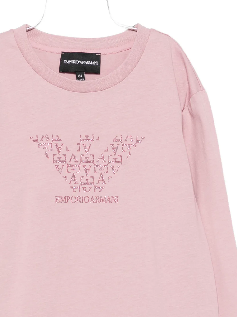 Emporio Armani Kids Twee T-shirts met logoprint Roze