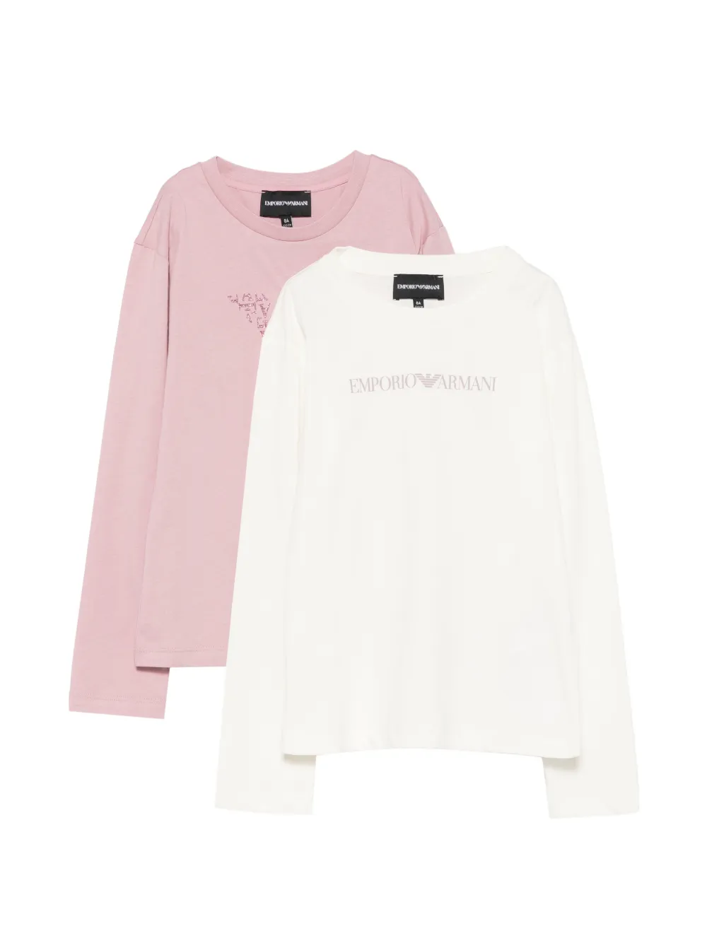 Emporio Armani Kids logo-print T-shirts set (set of two) - Rosa