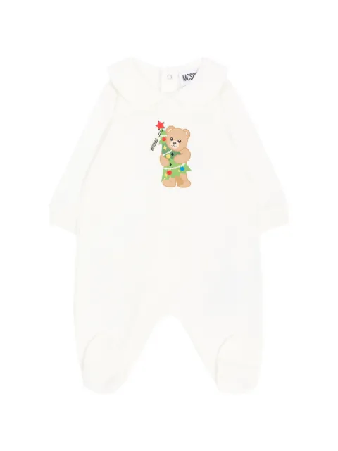 Moschino Kids cotton babygrow romper