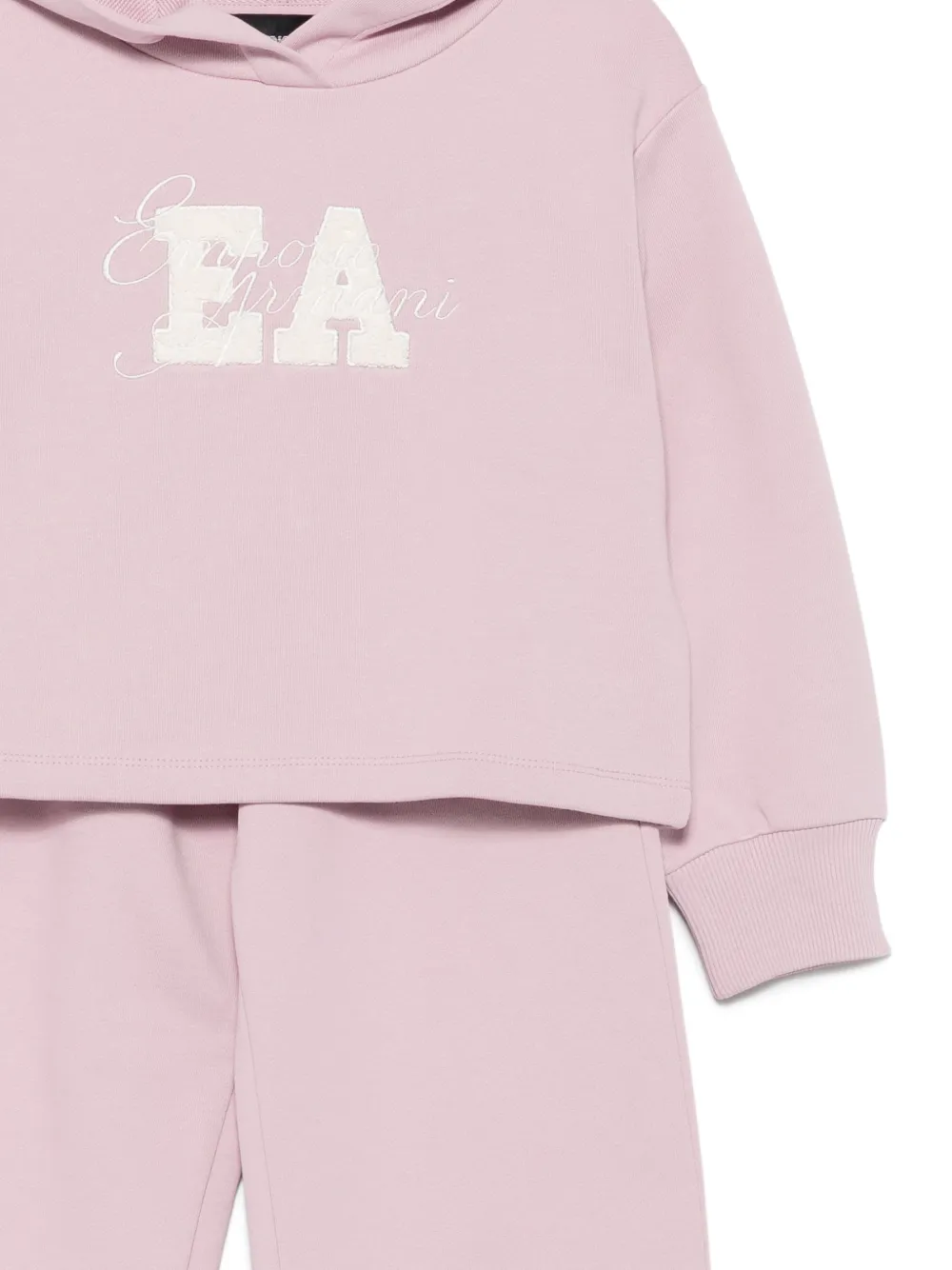 Emporio Armani Kids Trainingspak met geborduurd logo Roze