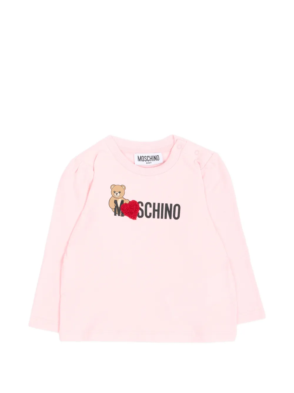 Moschino Kids logo-print T-shirt - Rosa