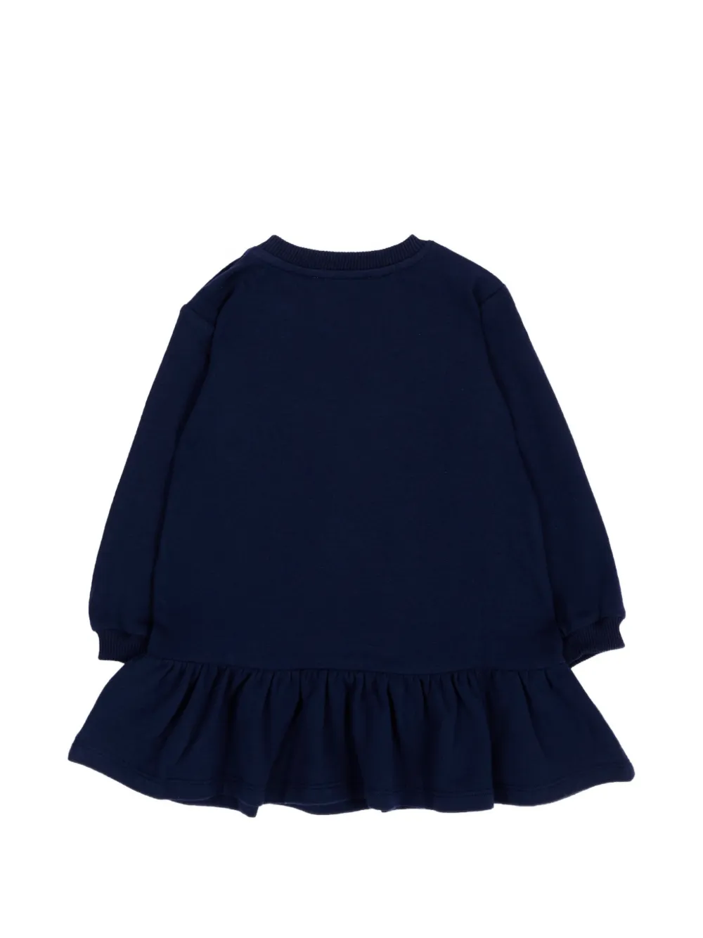 Moschino Kids Jurk met ruches Blauw
