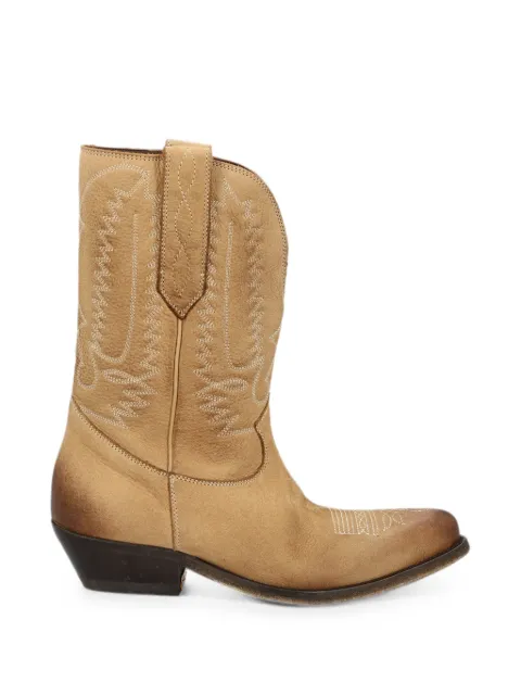 Golden Goose botas bordadas Wish Star