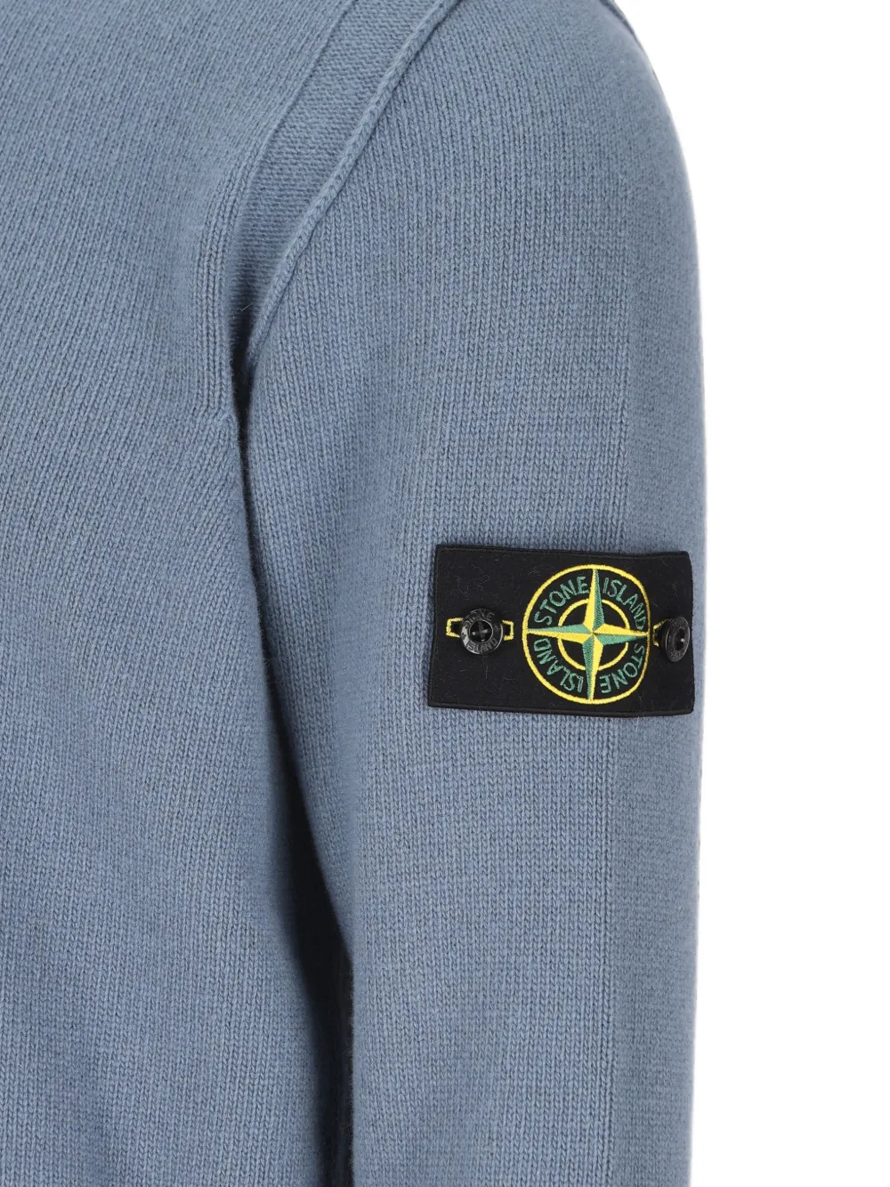 Stone Island 5100072 lamswollen trui Blauw