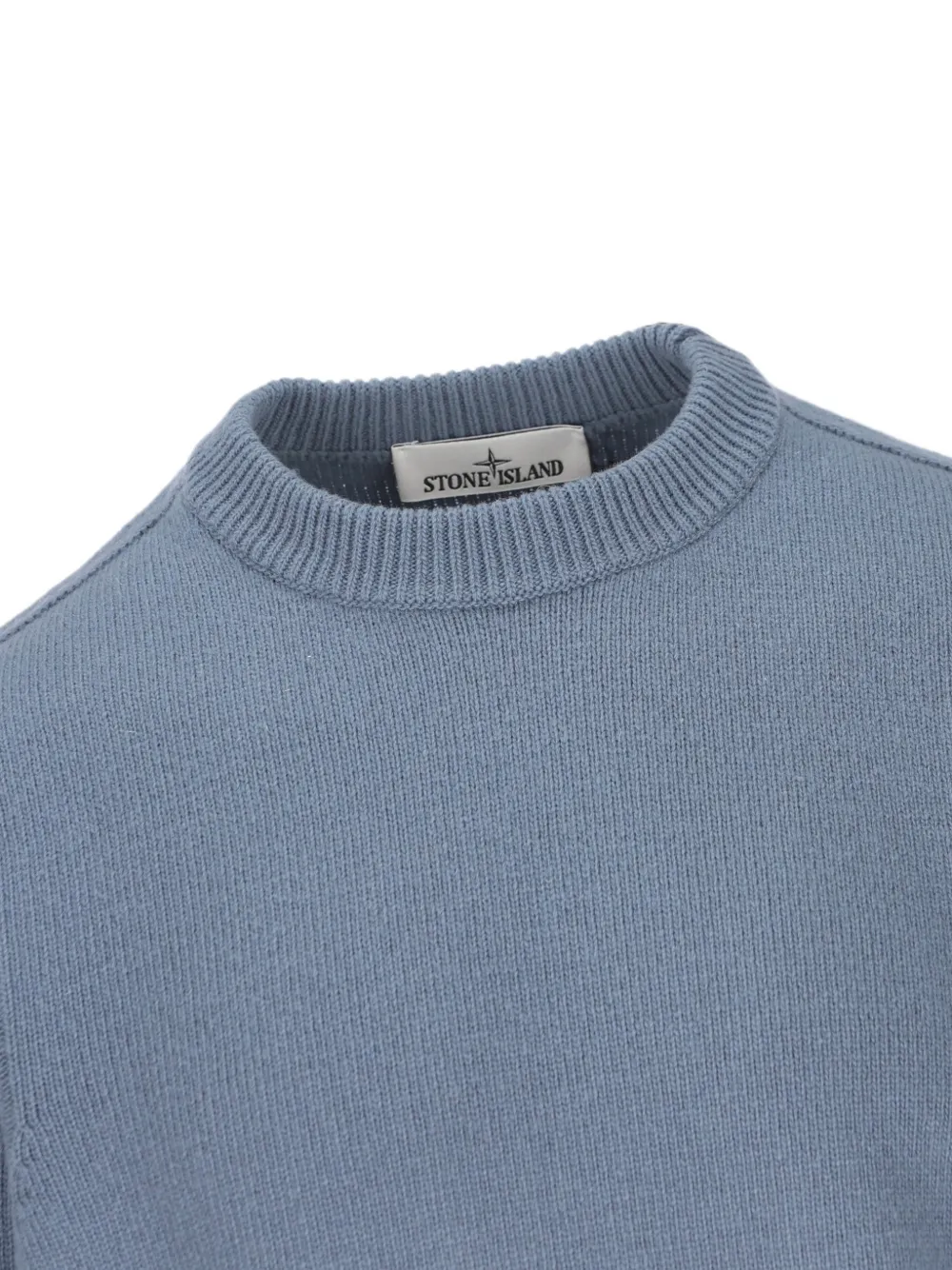 Stone Island 5100072 lamswollen trui Blauw