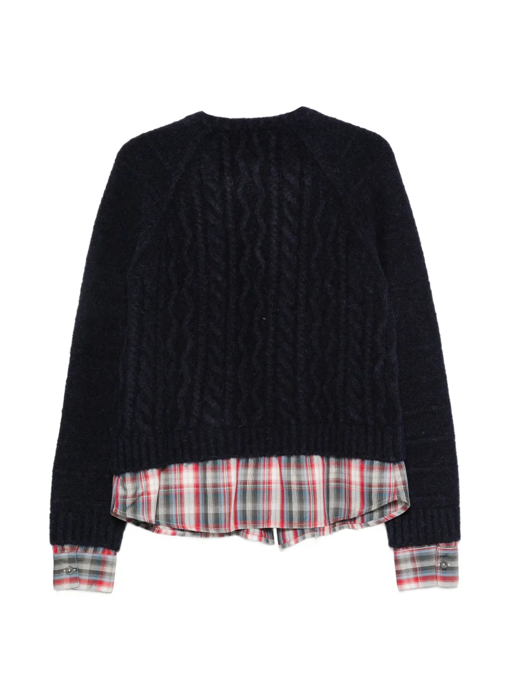 Semicouture Kabelgebreid gelaagd vest Blauw