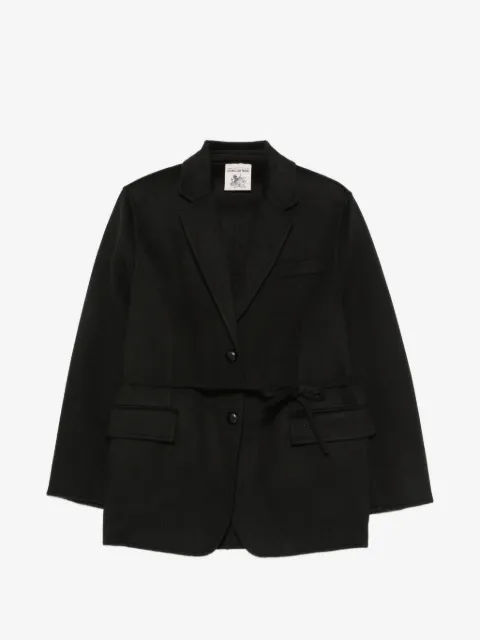 Semicouture belted wool coat