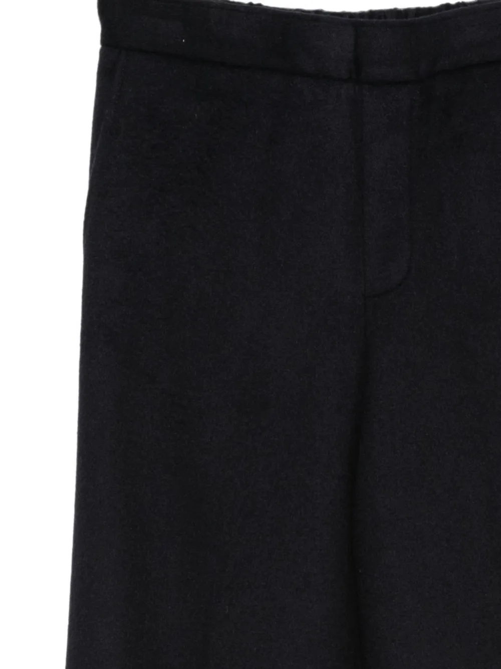 Semicouture elasticated-waistband trousers Blauw
