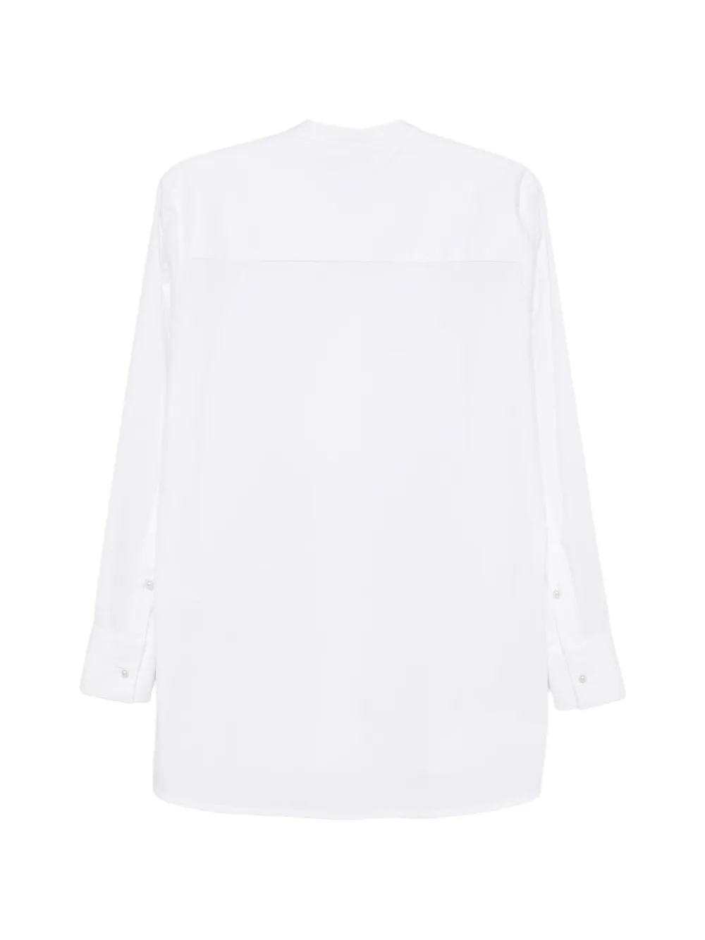 Semicouture Blouse met band en slabbetje Wit