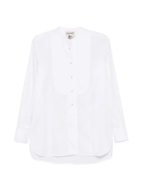 Semicouture bib-panel band-collar shirt