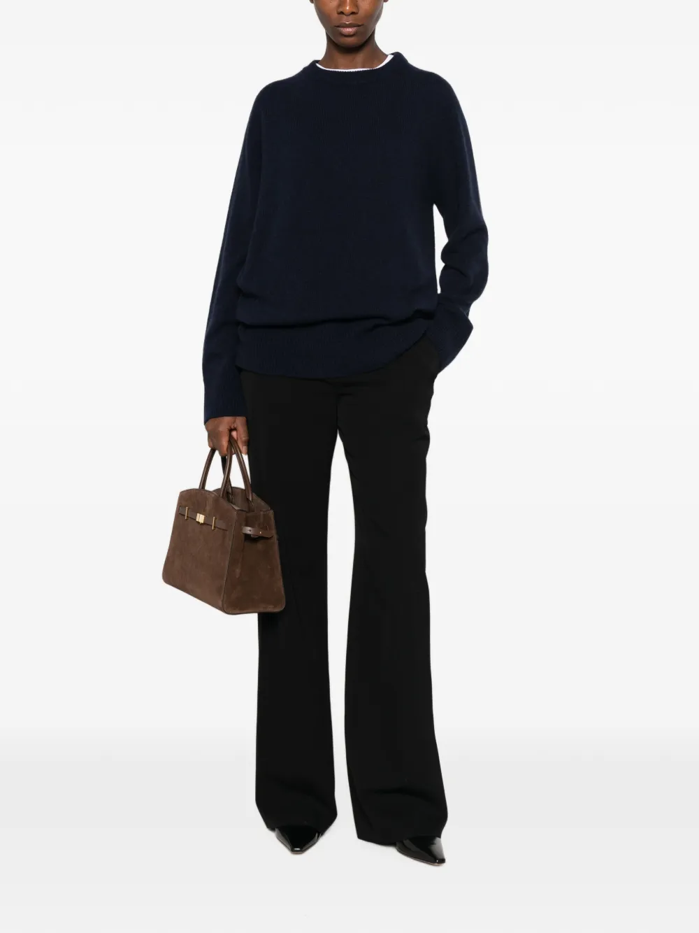 The Row Coleman straight broek Zwart