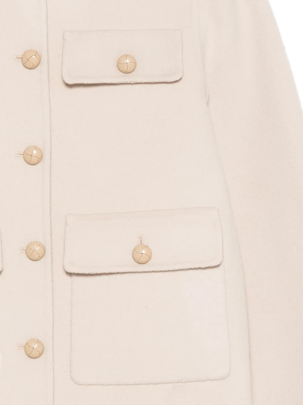 Semicouture Button-up jack Beige