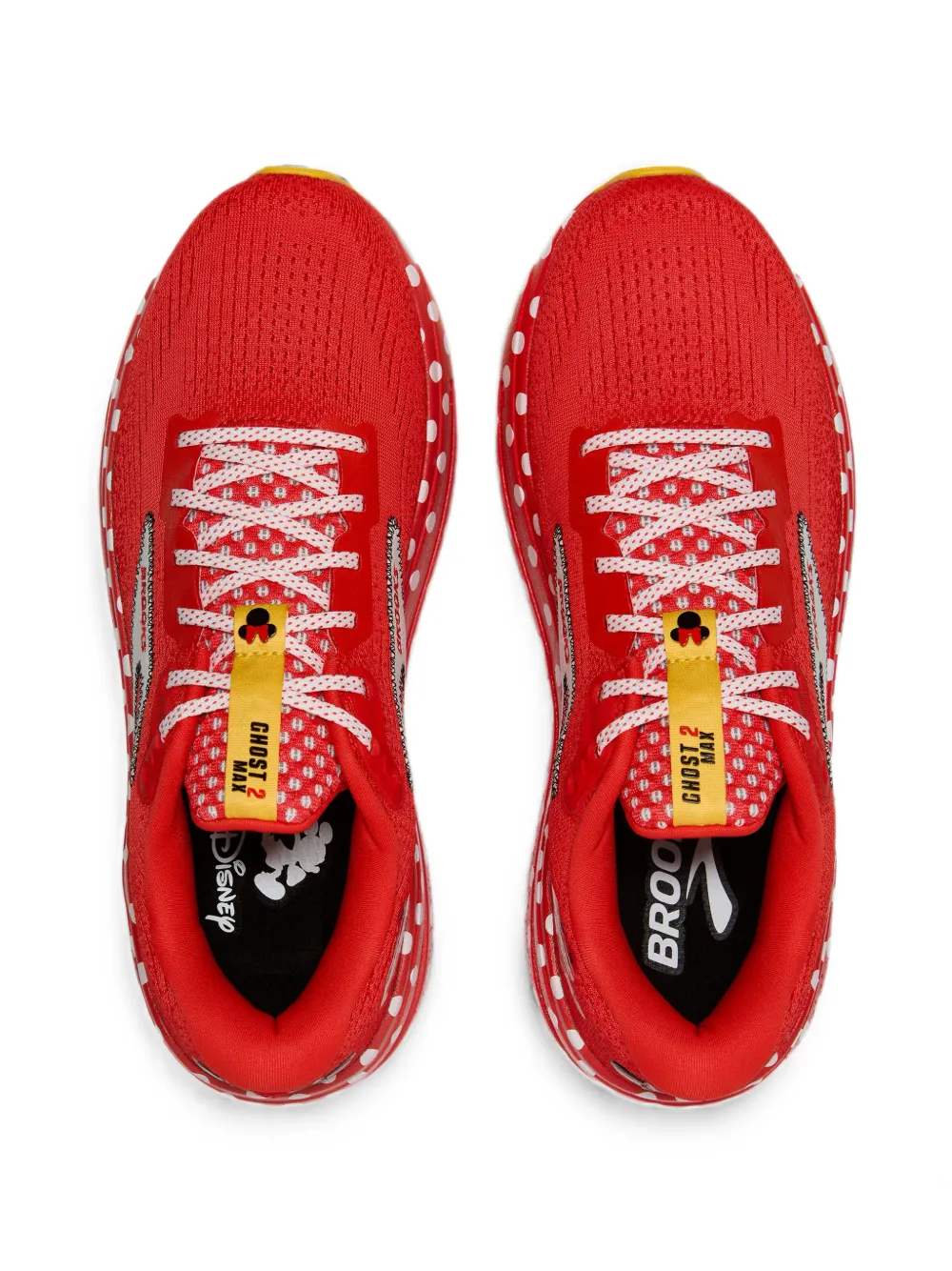 BROOKS x runDisney Ghost Max 2 polka-dot sneakers Rood