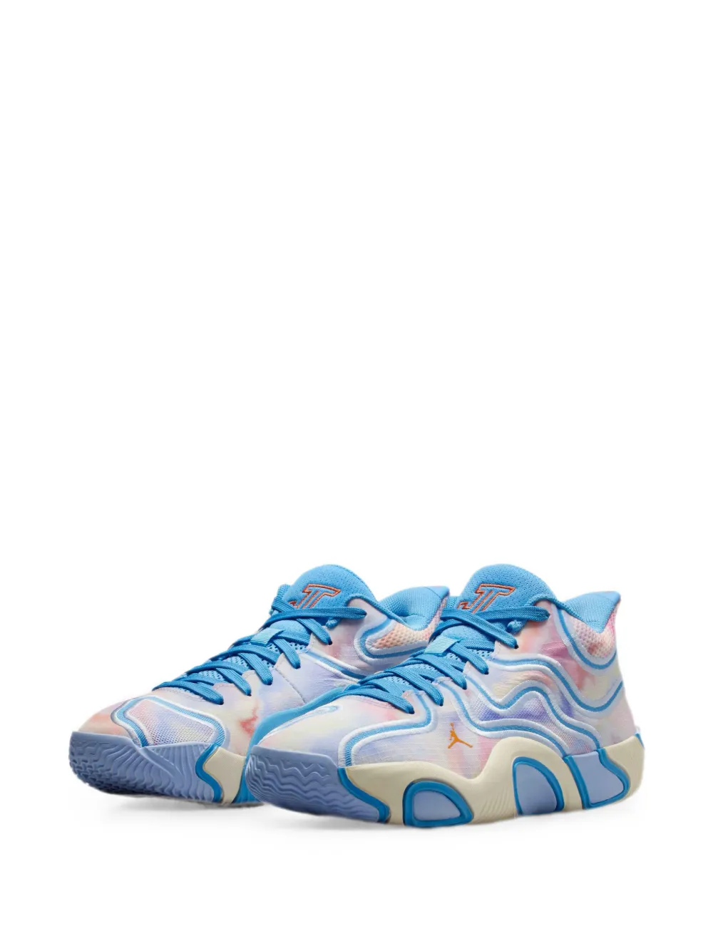 Jordan Kids Tatum 3 sneakers met tie-dye print Blauw